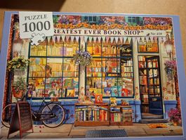 Puzzle 1000 Teile: Buchladen Motiv - Herbstzeit!📚🍂 (50)