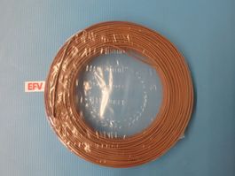 100m T-Draht 1.5mm2 braun Installationsdraht H07V-U