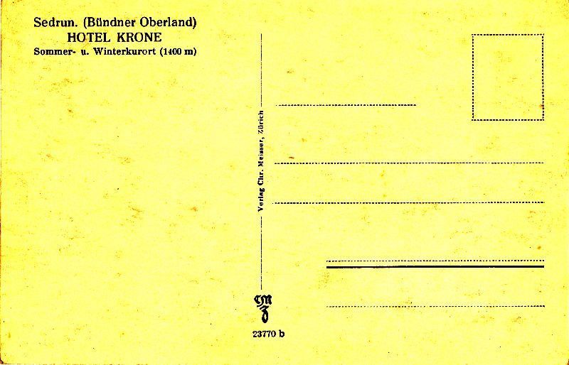 Cartoline postali: Sedrun Fotoansicht + c1940 – Usato da Emmenbrücke venduto da teestube 1