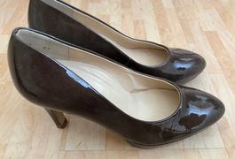 NEU: Paul Green Pumps, braunes Lack, 37, Anti-Rutschsohle