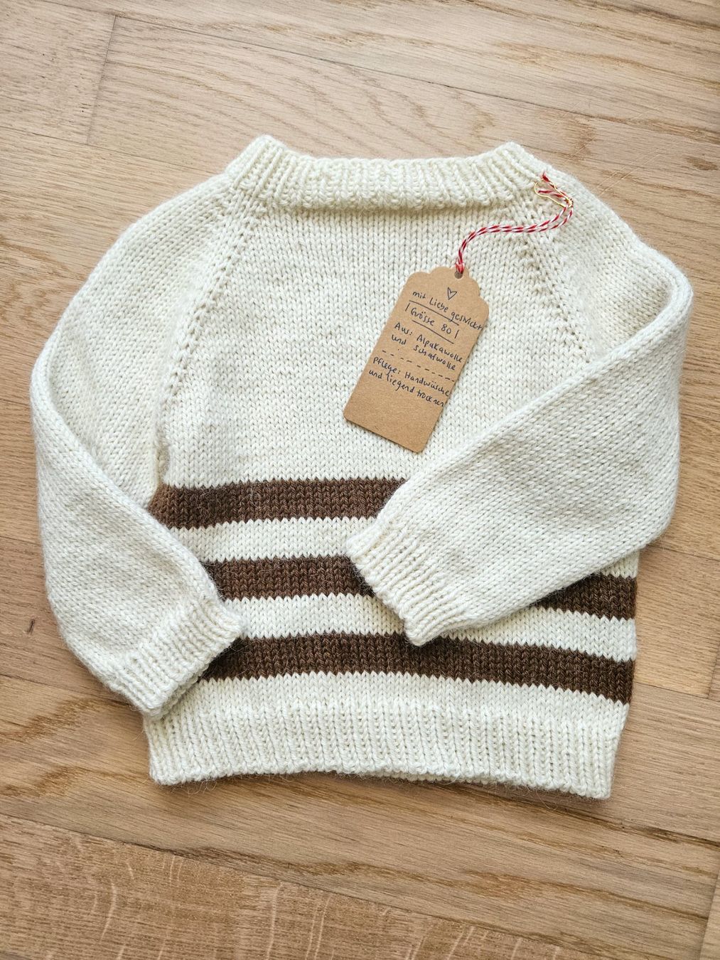 Maglioni & Felpe: Handgestricktes Baby Pullover und Hosen-Set, Grösse 80 – Nuovo (secondo la descrizione) da Würenlingen venduto da Nancy_Y 3