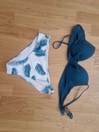 Bikini - Grün/Weiss - Gr M