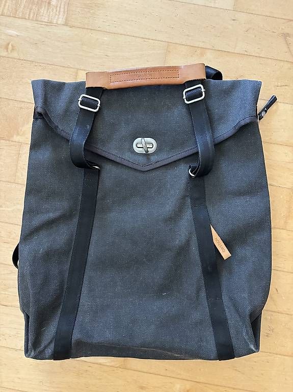 Qwstion Zaini: Qwstion Tote  Organic Washed Black – Usato da Bern venduto da Mars064 1