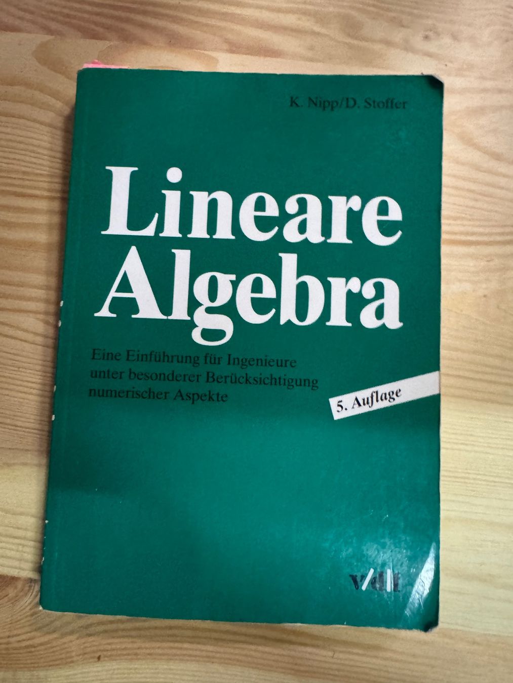 Libri: Lineare Algebra K. Nipp/D. Stoffer 5. Auflage – Usato da Zürich venduto da sofiaalpac