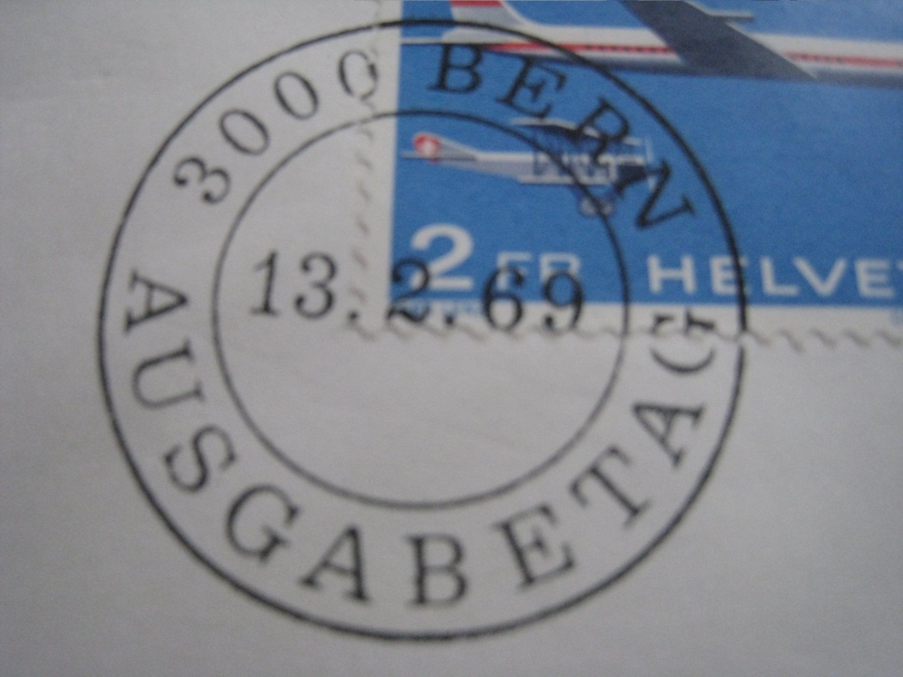 Tutti i francobolli: Ausgabetag 13.9.69    Bern – Usato da Aarwangen venduto da Pinsel7890 1