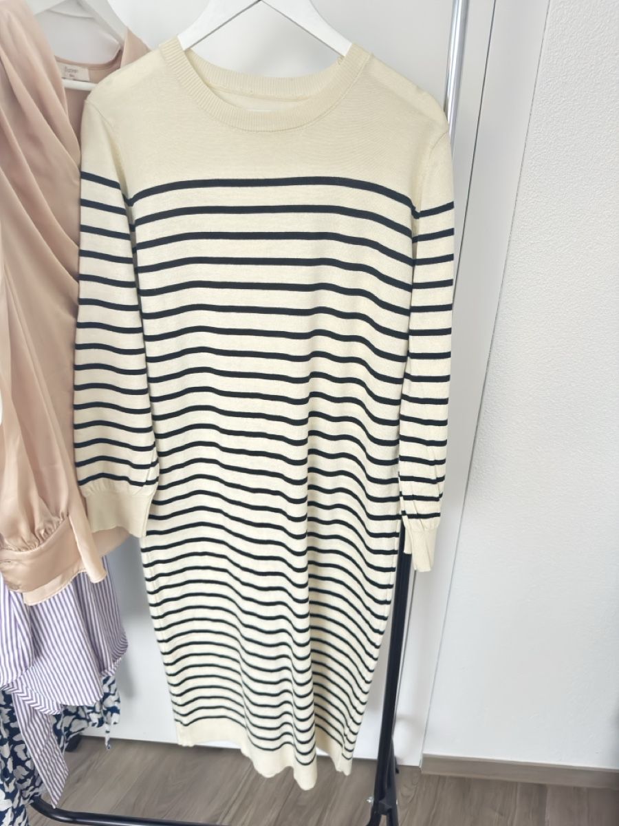 Kleider: Beiges Streifenkleid Gr. L – Gebraucht aus Sins von sum_lv6d