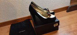 Saint Laurent Pumps, Schwarz Wildleder, Grösse 38, Top!