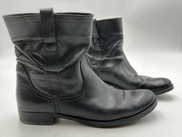 Damen Stiefel Leder Schwarz Grösse 40 getragen