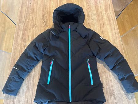 REIMA Wasserdichte schwarze Daunenjacke für Mädchen, Gr. 164