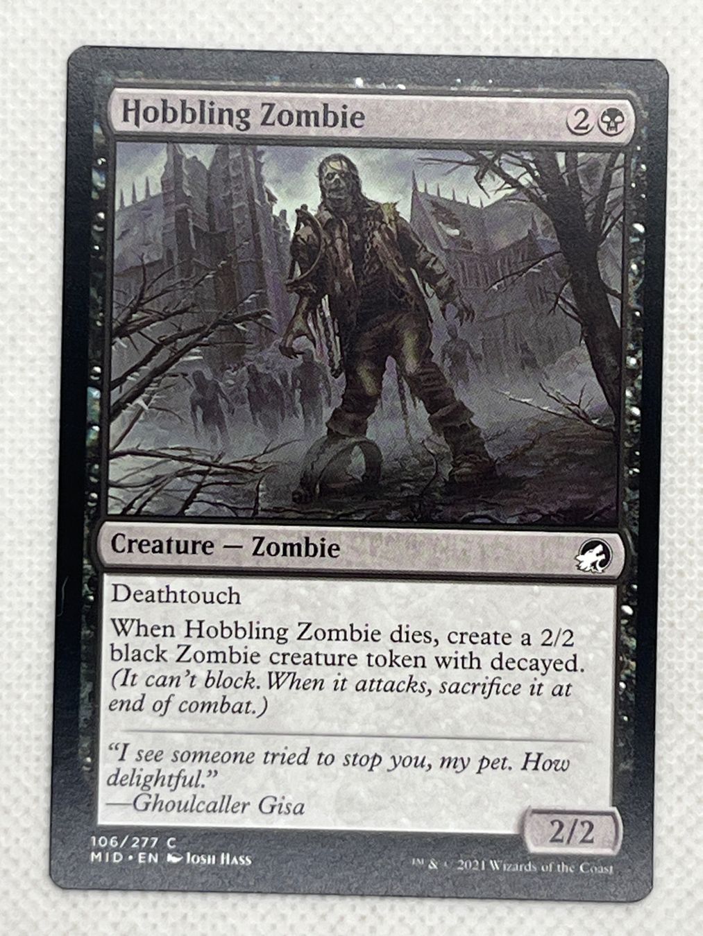 Magic The Gathering Carte collezionabili: MTG Hobbling Zombie MID 106 Englisch Common – Usato da Hinterkappelen venduto da Kim1992