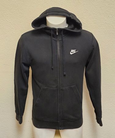 NIKE Kapuzenjacke Hoodie Schwarz Gr. XS Baumwolle Guter Zust