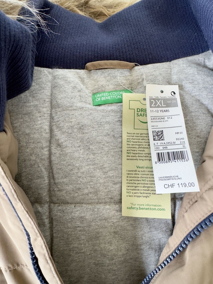 Benetton Giacche & Cappotti: NEW BENETTON WINTER JACKET, SIZE 160cm – Nuovo e nell'imballaggio originale da Forch venduto da ele_9gsf 4