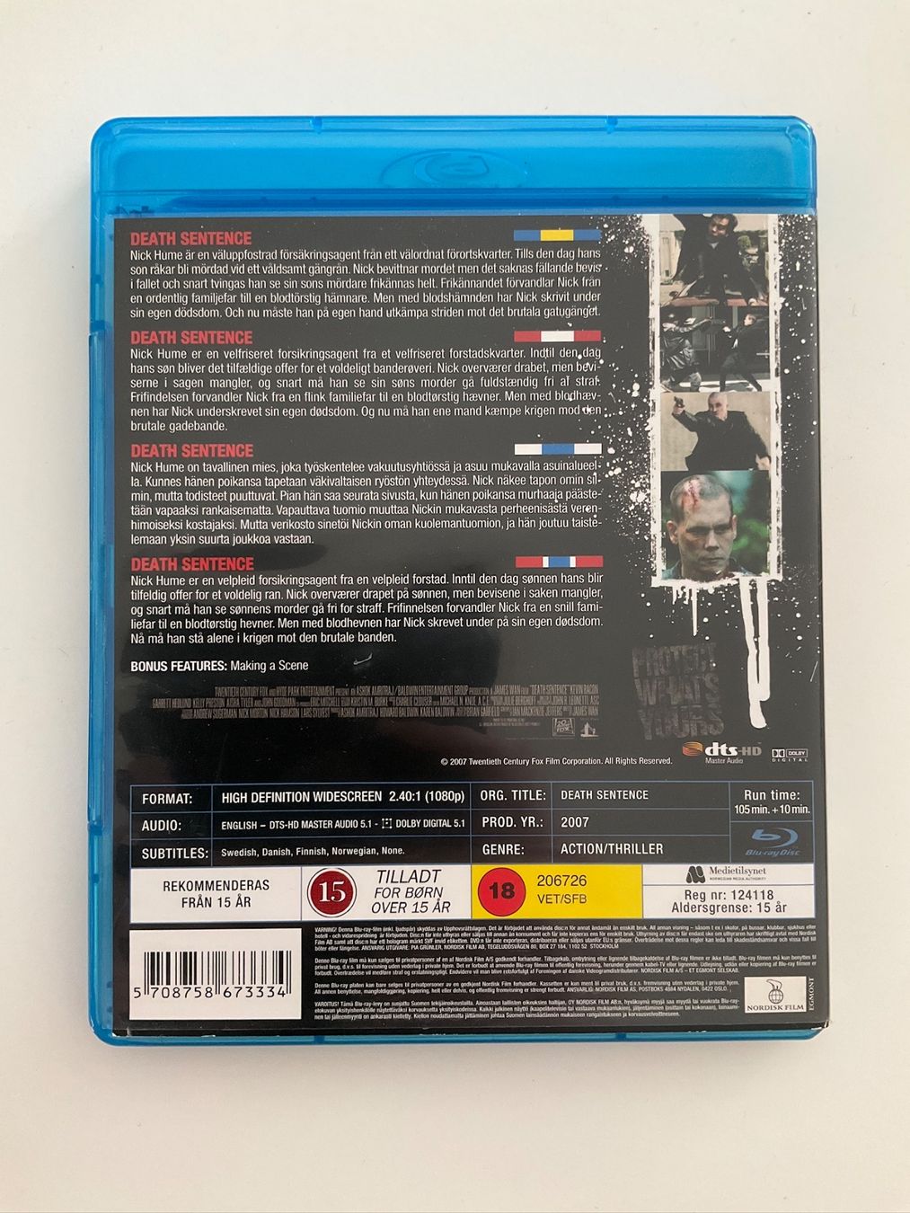 Tutti i DVDs: Blu-ray Death Sentence que en Anglais – Usato da Veyrier venduto da Deniro2 1