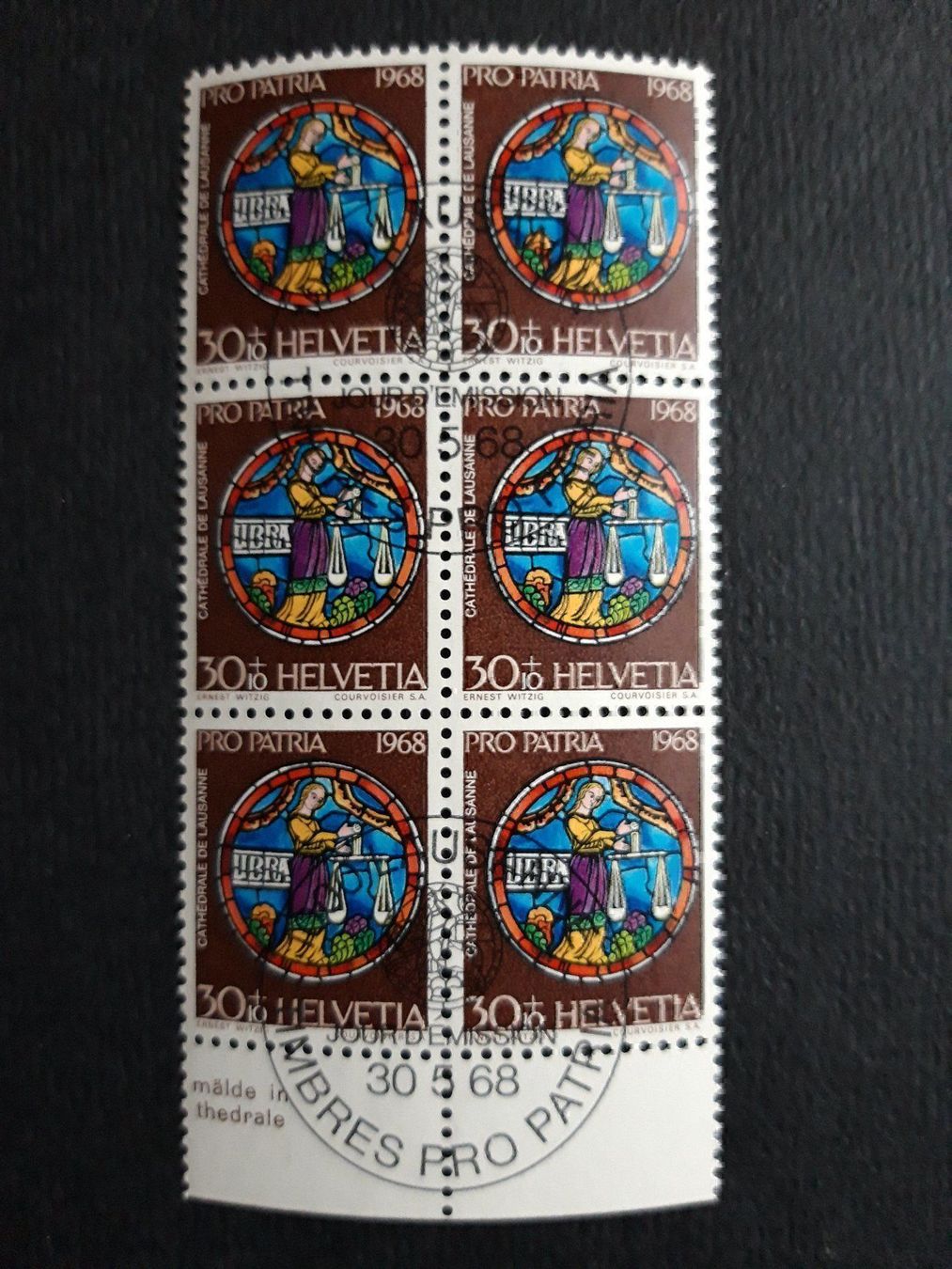 Alle Briefmarken: Pro Patria 1968 – Gebraucht aus Wattenwil von paku48 1