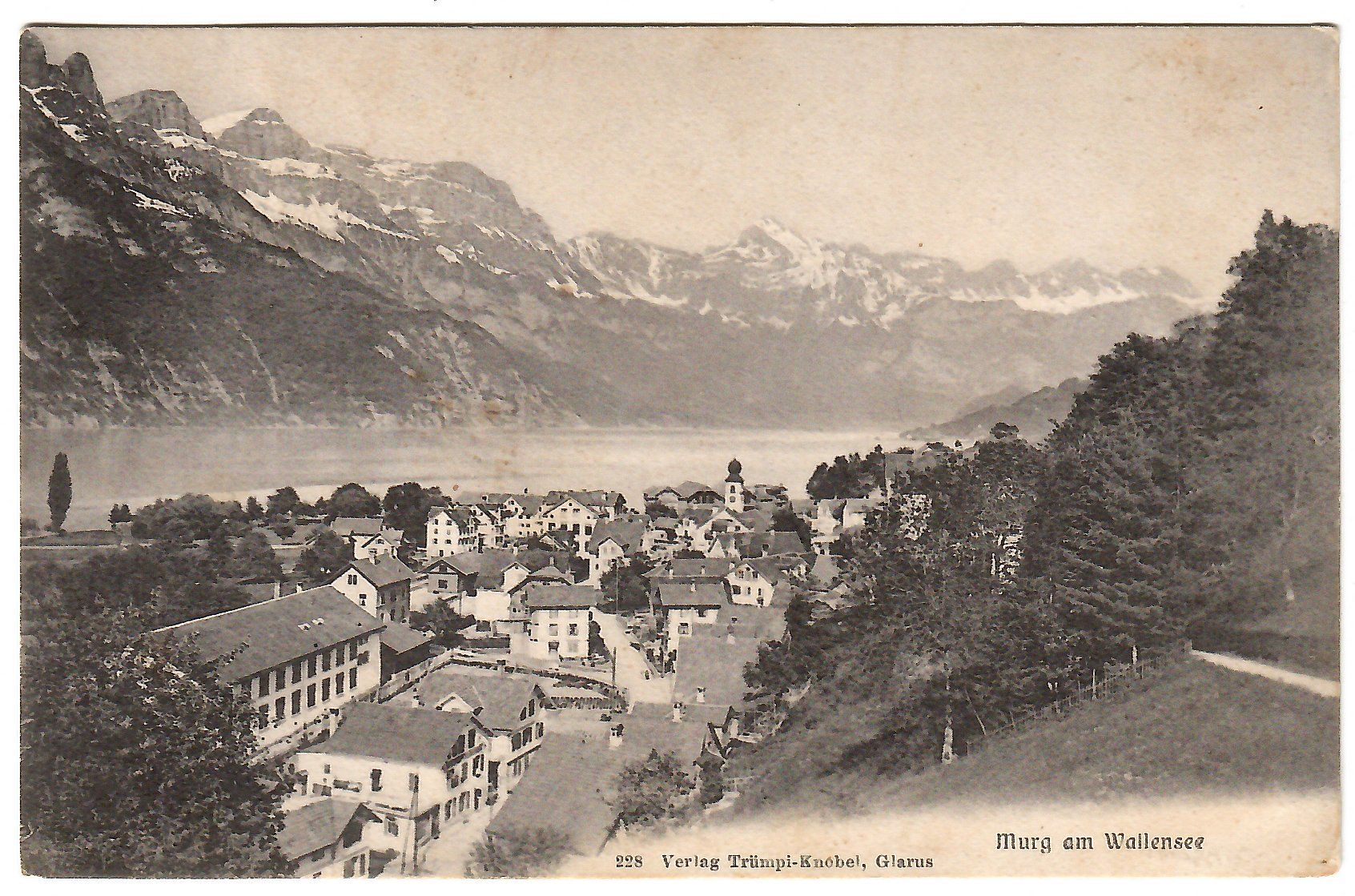 Cartes postales: Ansichtskarte  Murg  am  Wallensee – D'occasion à Kerns par etma3