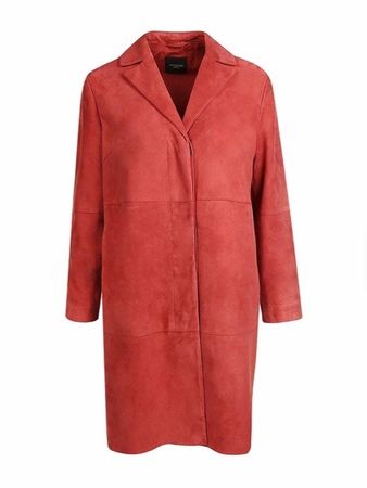 Max Mara Weekend Wildleder Jacke VIRTUS hellrot Gr 36 neu