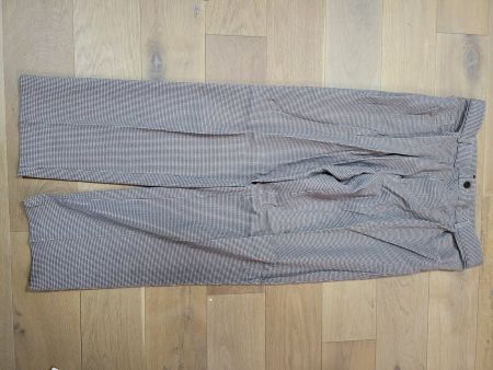 Herren Hose rot-weiss karree ca Gr 44