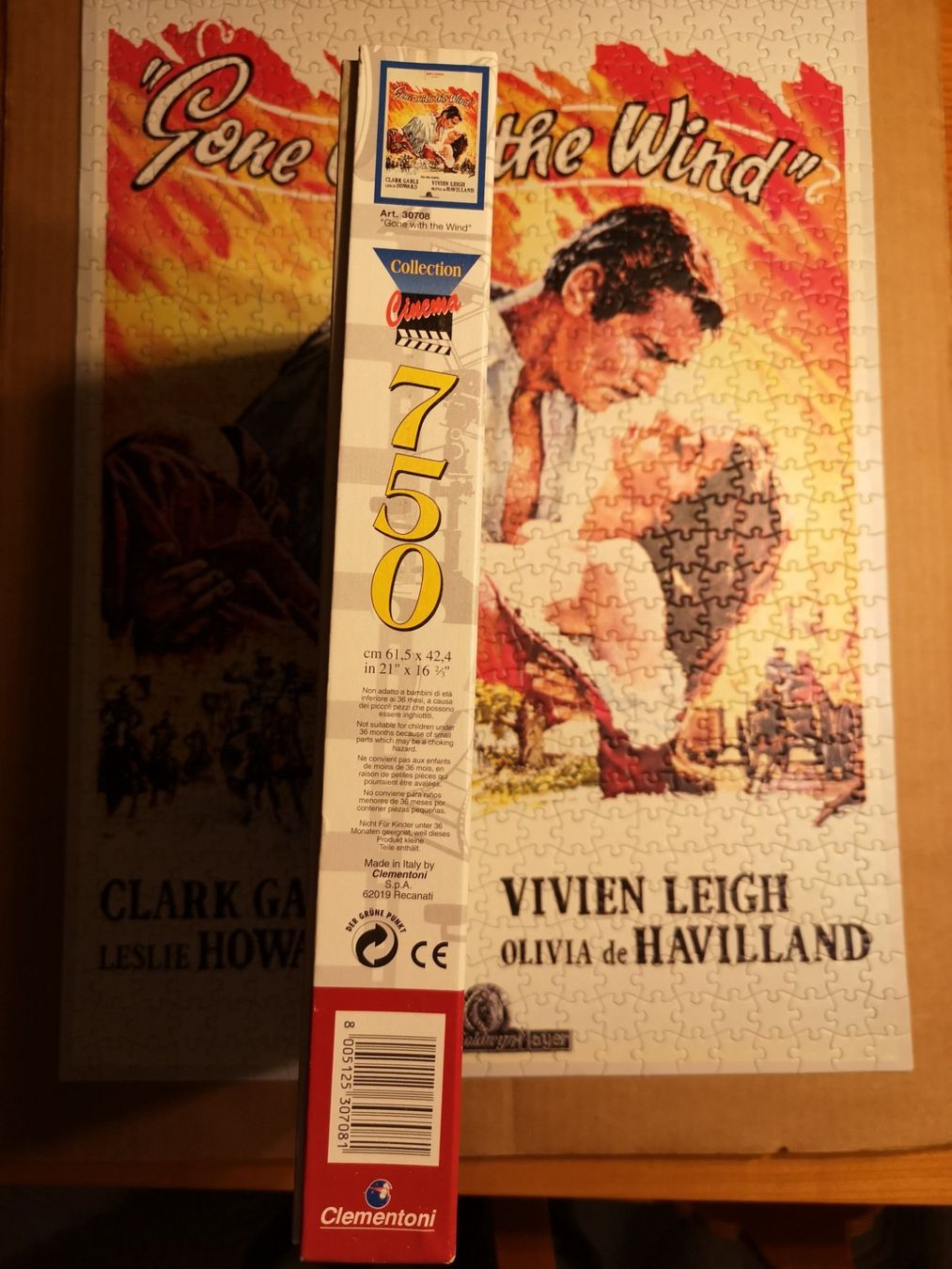 Clementoni Puzzle: Clementoni Puzzle "Gone with the wind" 750 Teile – Usato da Zofingen venduto da Lunadin 2