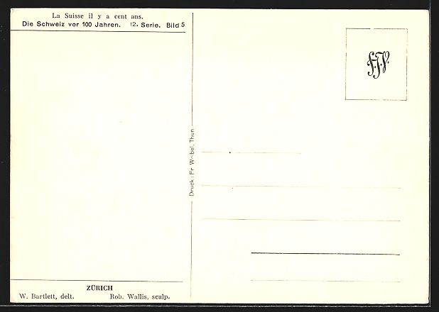 Cartoline postali: Zürich, Ansicht vor 100 Jahren – Usato da Berlin venduto da bartko-reher 1
