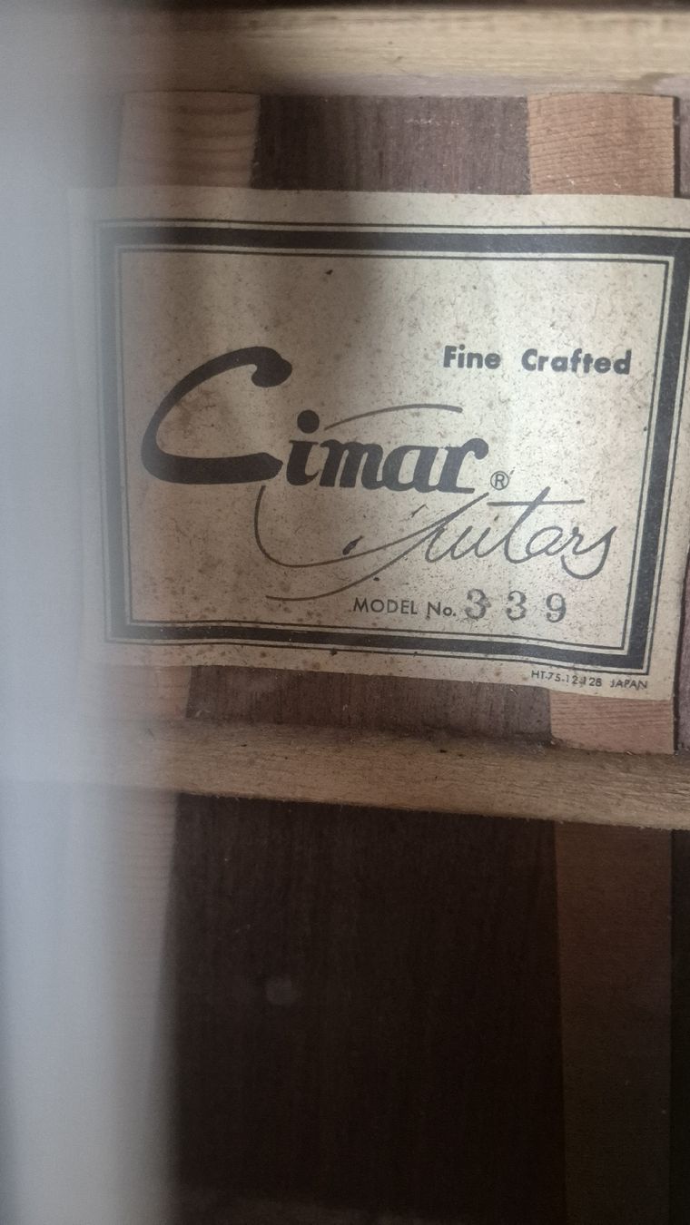 Musikinstrumente: Cimar Mod. nr 339 Gitarre – Gebraucht aus Rämismühle von beni0010 3