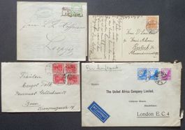DEUTSCHES REICH: 8 Poststücke aus 1872–1940
