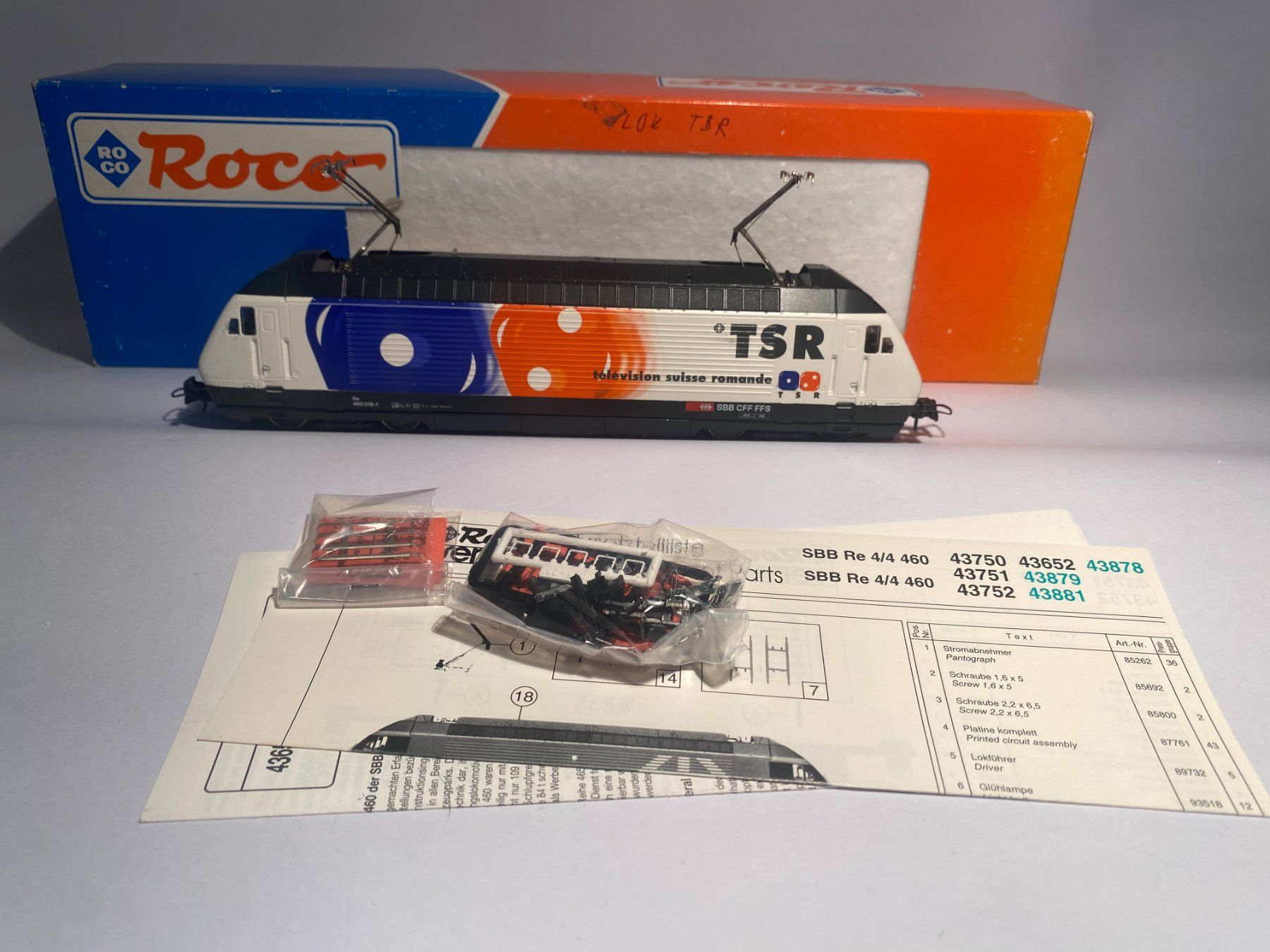 Roco Modellini di ferrovie: ROCO E-Lok SBB RE460 TSR, AC Analog – Usato da Buchrain venduto da Modellbahn11