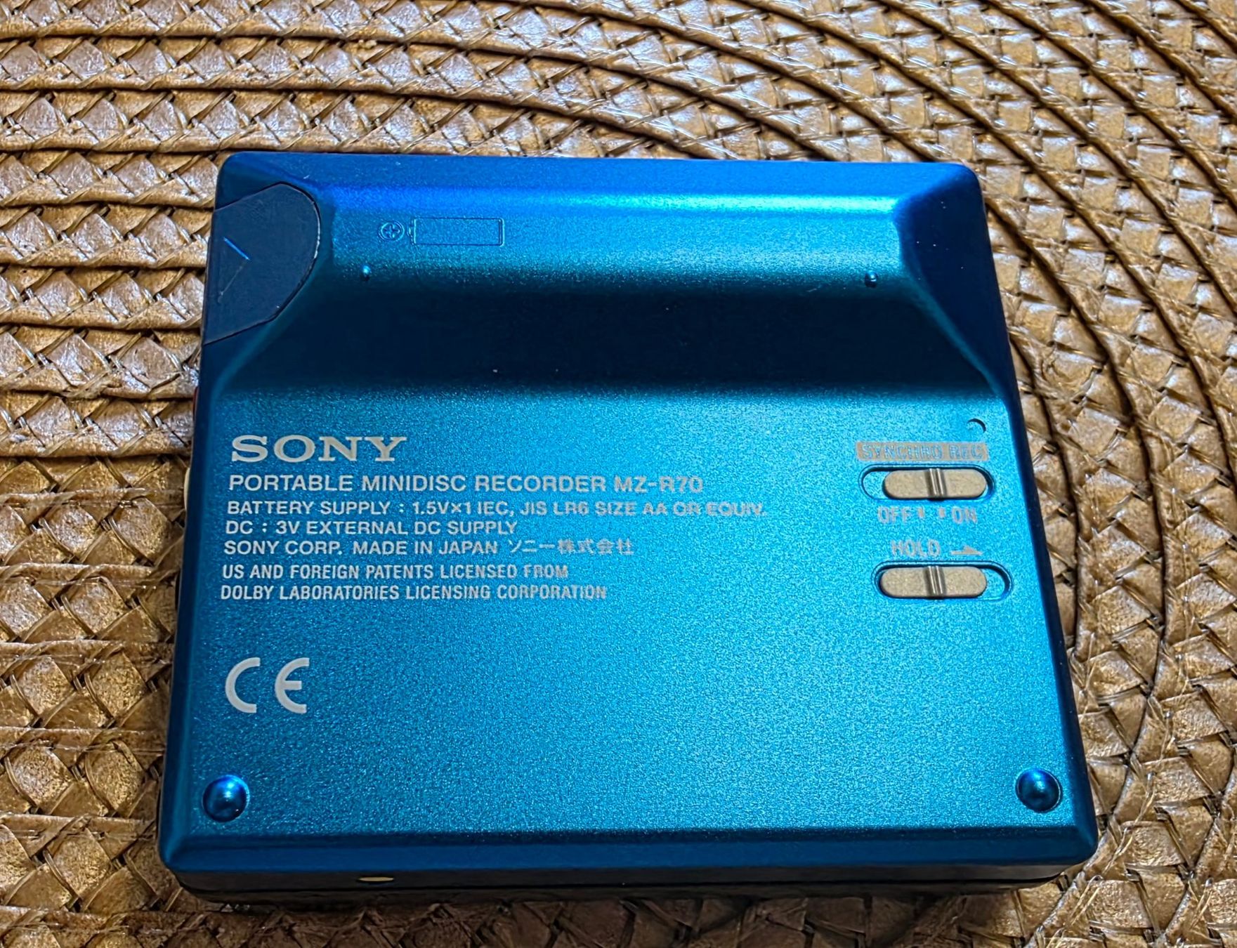 Sony Minidisc: Sony Minidisc MZ-R70 – Usato da Luzern venduto da Sulfato 1