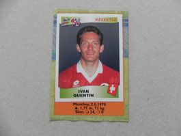 Orginal Panini Fussball Bild Schweiz Ivan Quentin Euro 1996