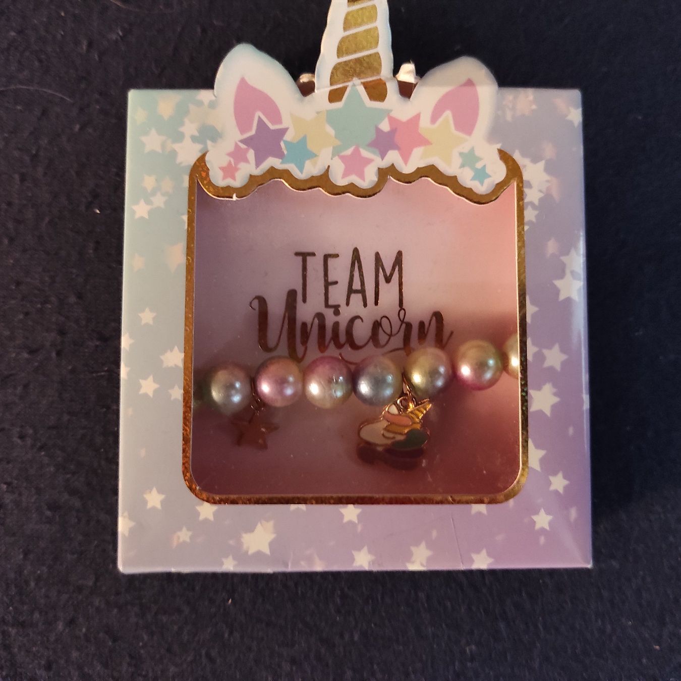 Bracciali & Braccialetti: Süssees Armband "Team Unicorn" mit Perlen – Nuovo e nell'imballaggio originale da Münchwilen AG venduto da Choche1