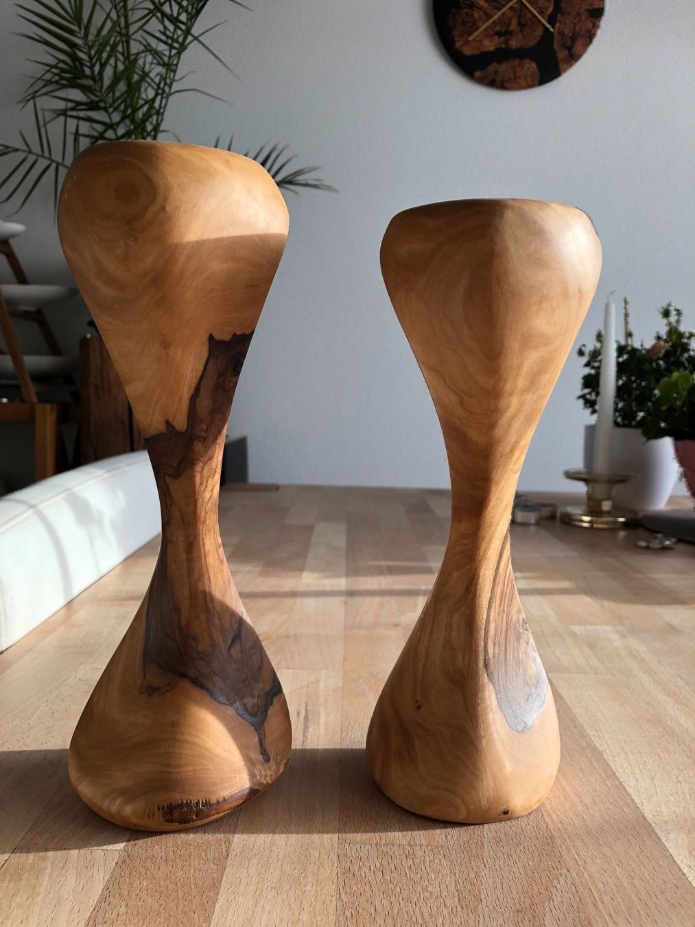 Portacandele: Teelichthalter aus Olivenholz – Nuovo (secondo la descrizione) da Brunnen venduto da Bastelrausch 2