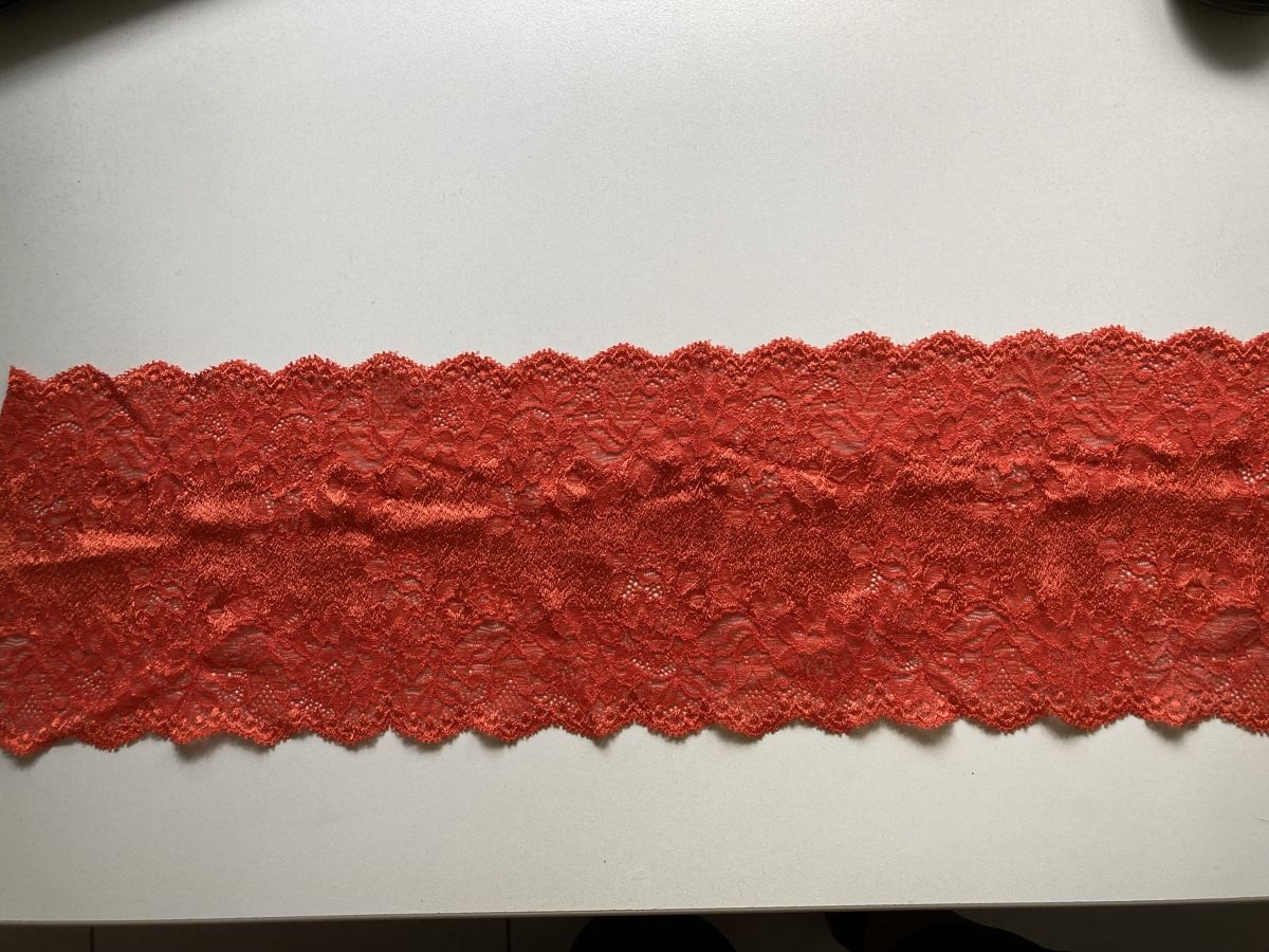 Tessuti: Orange Spitze 58 x 15,5 cm – Nuovo (secondo la descrizione) da Zuchwil venduto da Mauz2 1