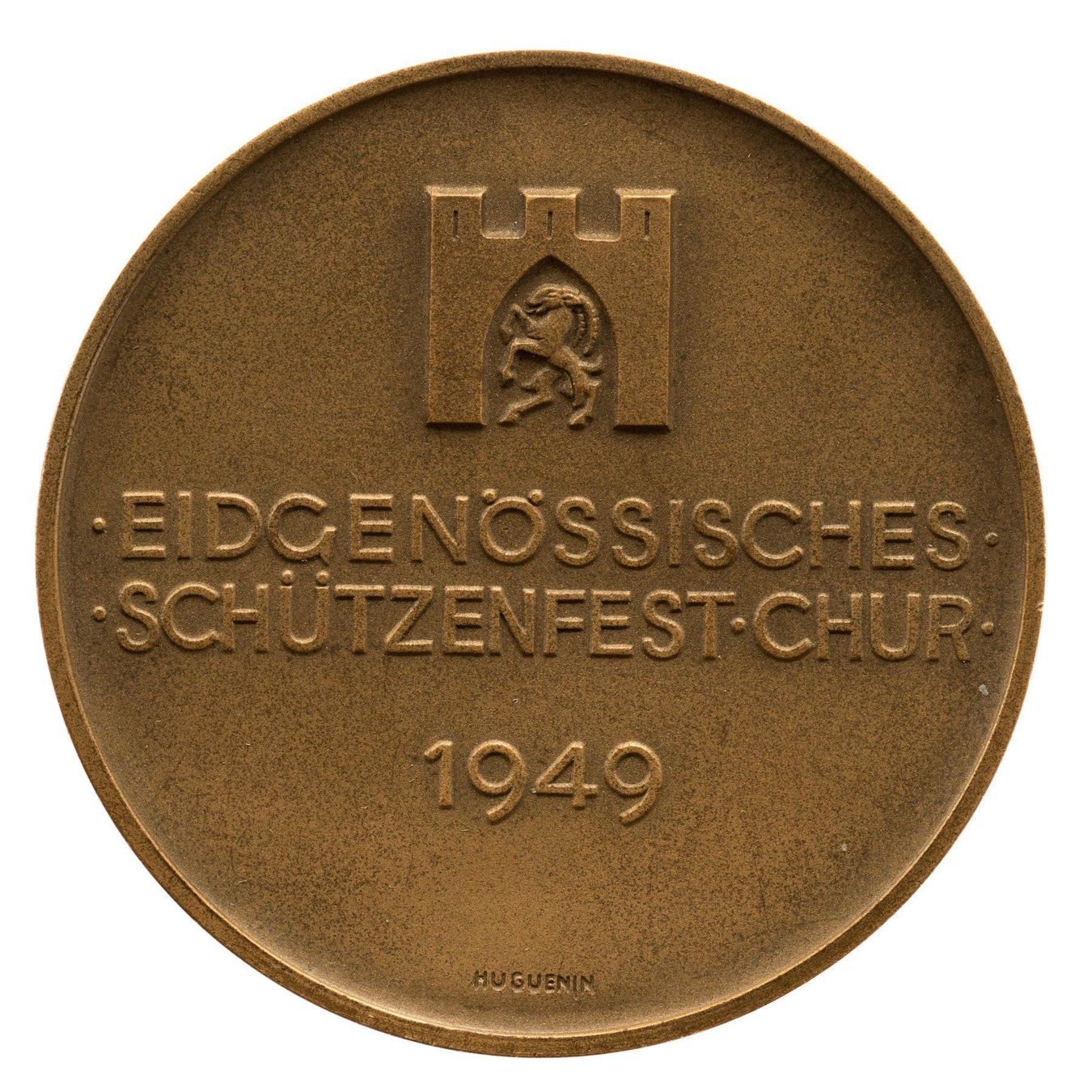 Medaglie: Schützenmedaille - Chur - 1949 – Usato da Rotkreuz venduto da Swiss-Coins