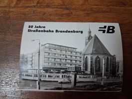 Postkartenheft mit 24 PK "80 Jahre Strassenbahn Brandenburg"