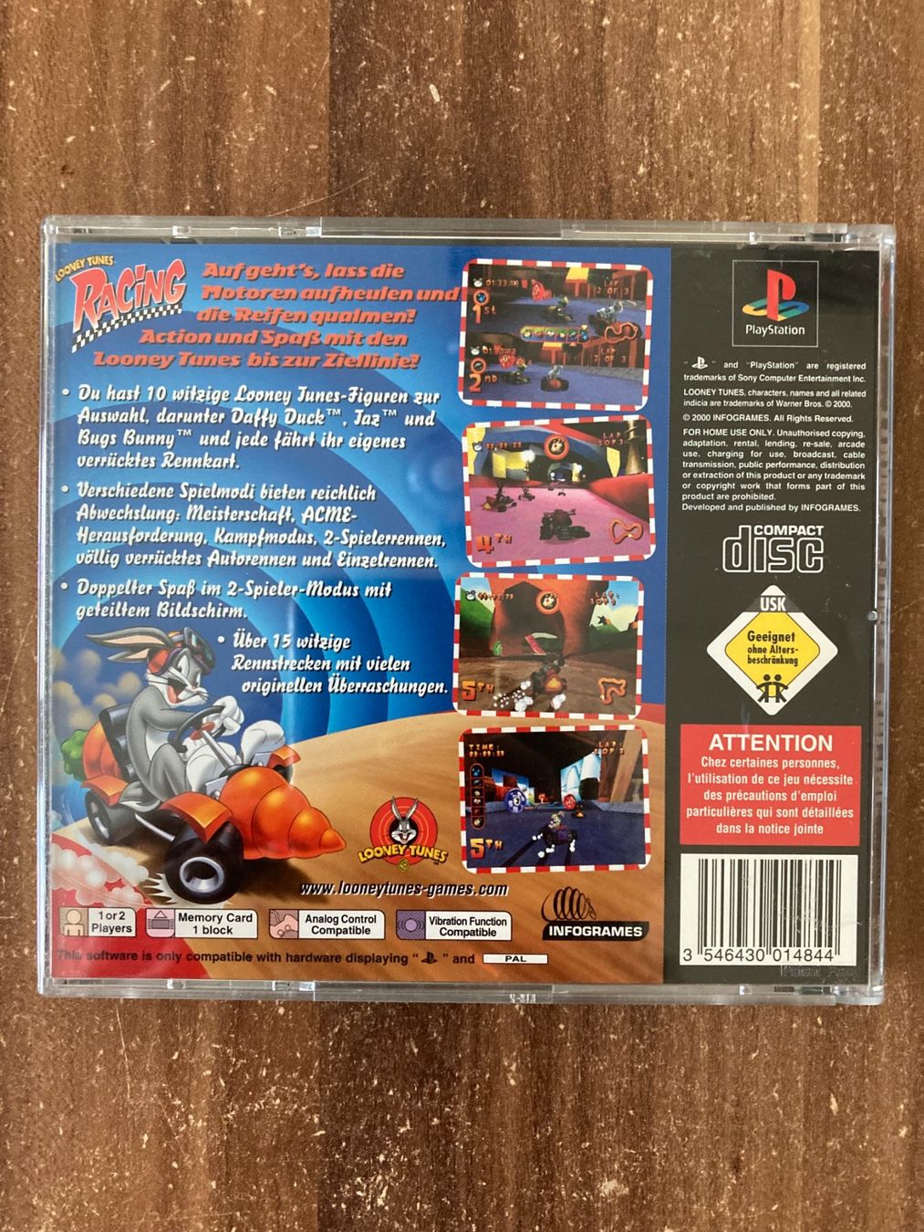 Sony Giochi: Playstation 1 - Looney Tunes Racing – Usato da Wädenswil venduto da Aegae 1