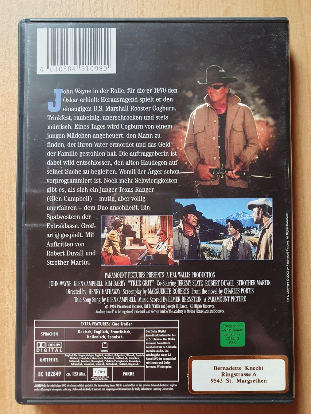 Tous les DVDs: DVD Der Marshall - John Wayne – D'occasion à St. Margarethen TG par Schachmatt 1