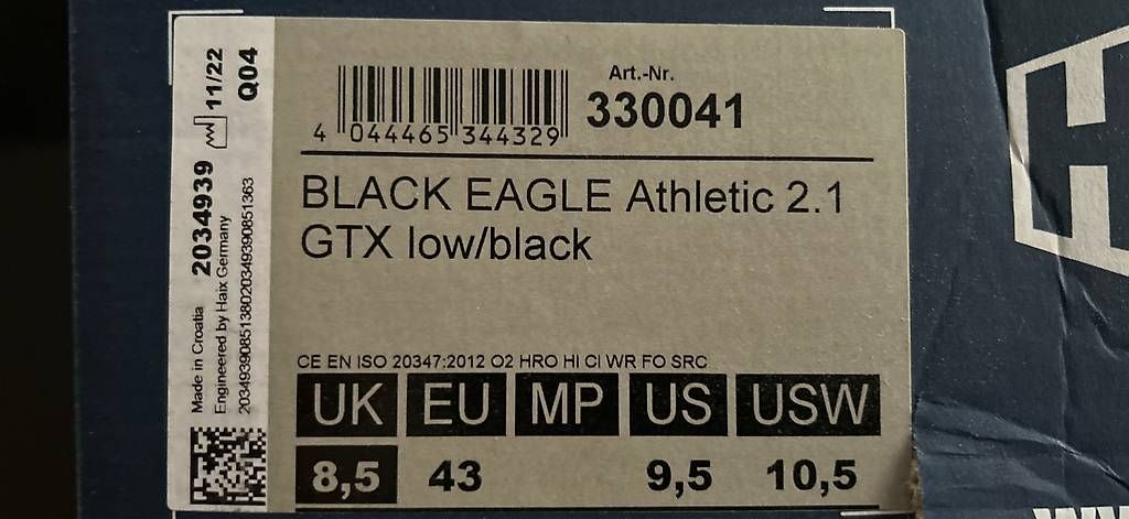 Haix Scarpe da uomo: Haix Eagle Athletic 2.1 GTX low black NEU! – Usato da Güttingen venduto da Tg_135367 4
