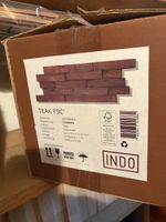 INDO Teak Wandverkleidung „Charred“ (FSC) – ca. 6 m²