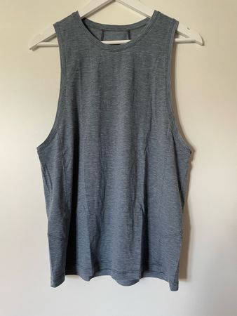 lululemon tanktop hellblau-meliert grösse m