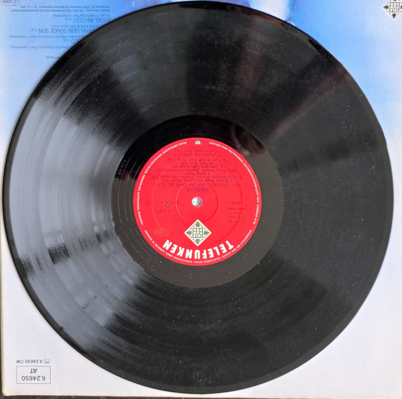 Dischi in vinile: Udo Lindenberg & Panik Orchester - Utopia -1981 – Usato da Dietikon venduto da Jion11 3