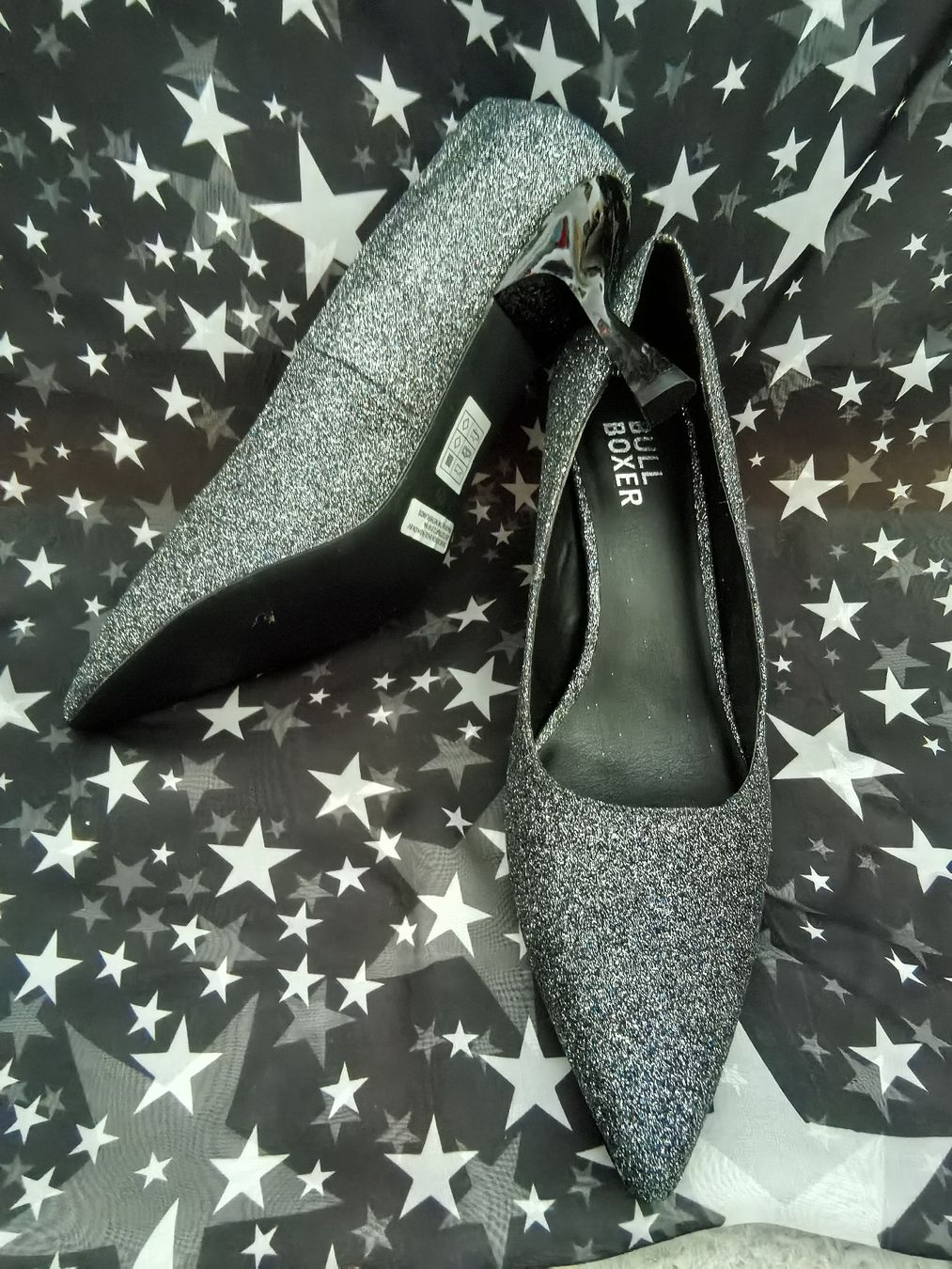 Scarpe da donna: Damenschuhe  Silber/Graumit Glitzer Grösse 42 neu – Nuovo e nell'imballaggio originale da Schaffhausen venduto da kai_8mys 1