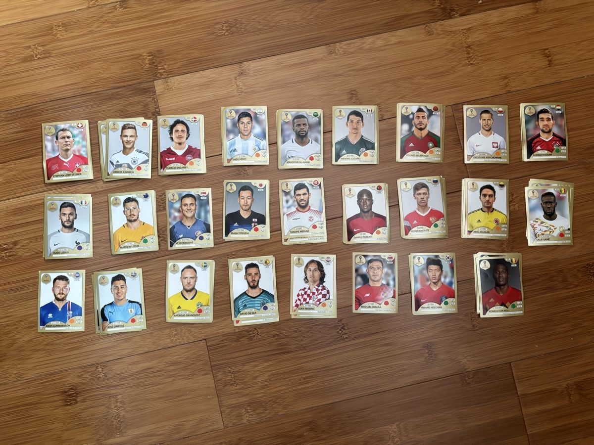 Vignette autostradali: Lot Panini mondial 2018 – Usato da Cottens FR venduto da ginop