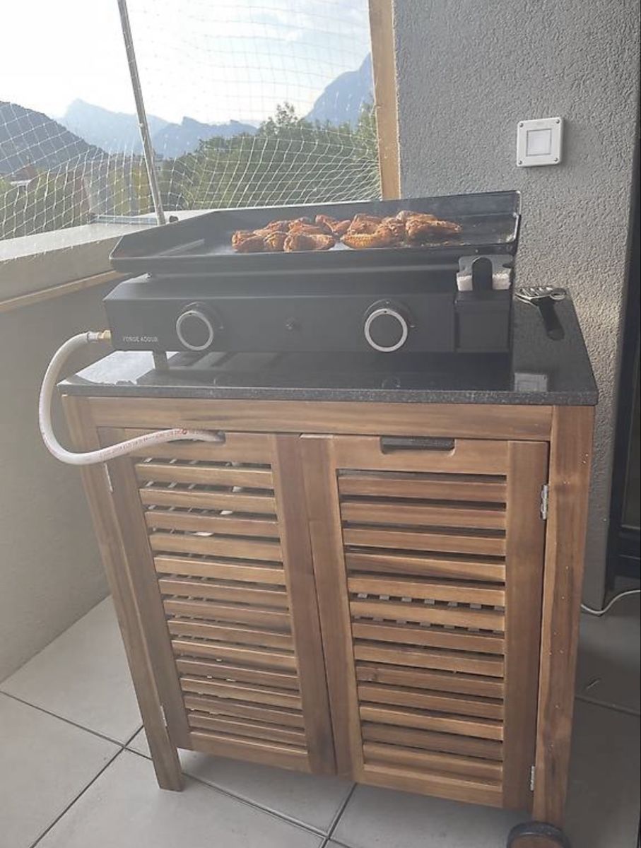 Cucine complete: Servierwagen Holz mit Granitplatte NEU – Nuovo e nell'imballaggio originale da Igis venduto da Mona1792