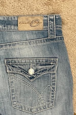 CAMBIO Vintage Jeans mit Kristallen G.34
