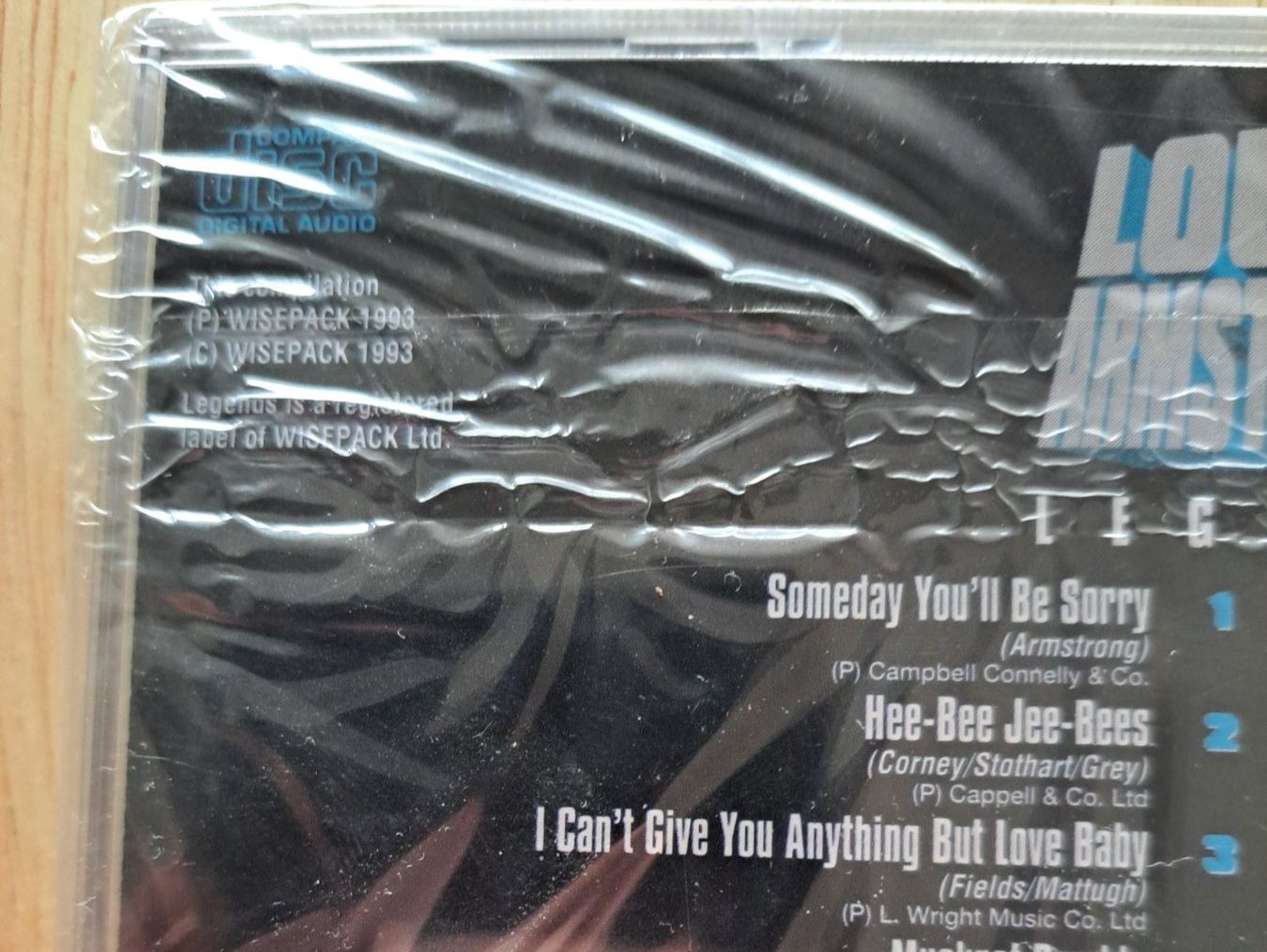 CD: Louis Armstrong Legends CD Ungeöffnet 1993 – Nuovo e nell'imballaggio originale da Birsfelden venduto da oleros 3