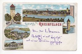 LITHO Gruss aus RHEINFELDEN 1899