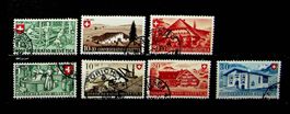 PRO PATRIA 1945-1946 TIMBRES OBLITÉRÉS. SBK 40.00 /T513
