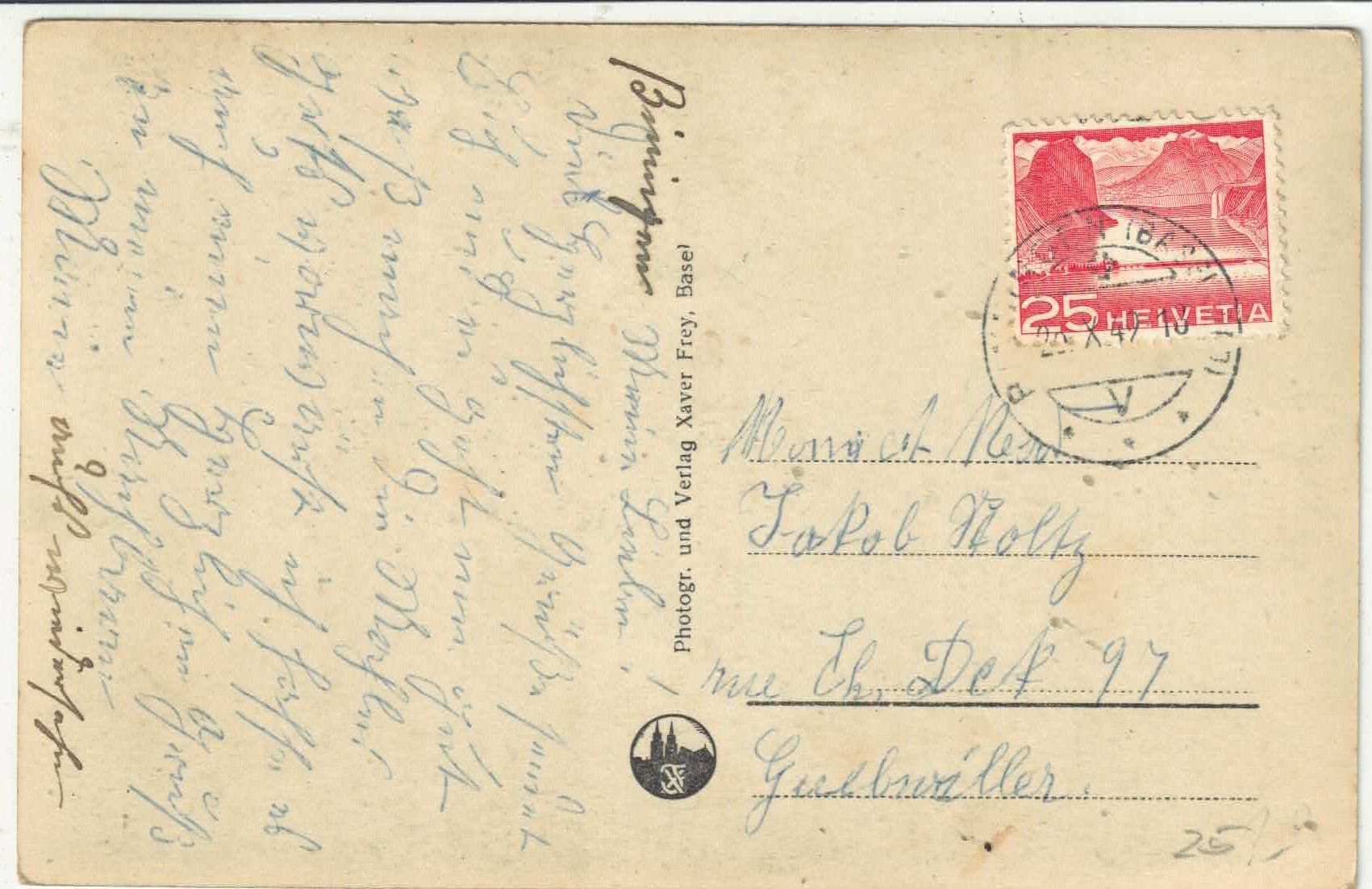 Cartoline postali: Binningen - Dorfpartie – Usato da Ettingen venduto da Kartenplanet 1