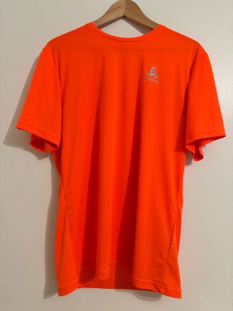 Odlo Herren Laufshirt, neonorange, Grösse L