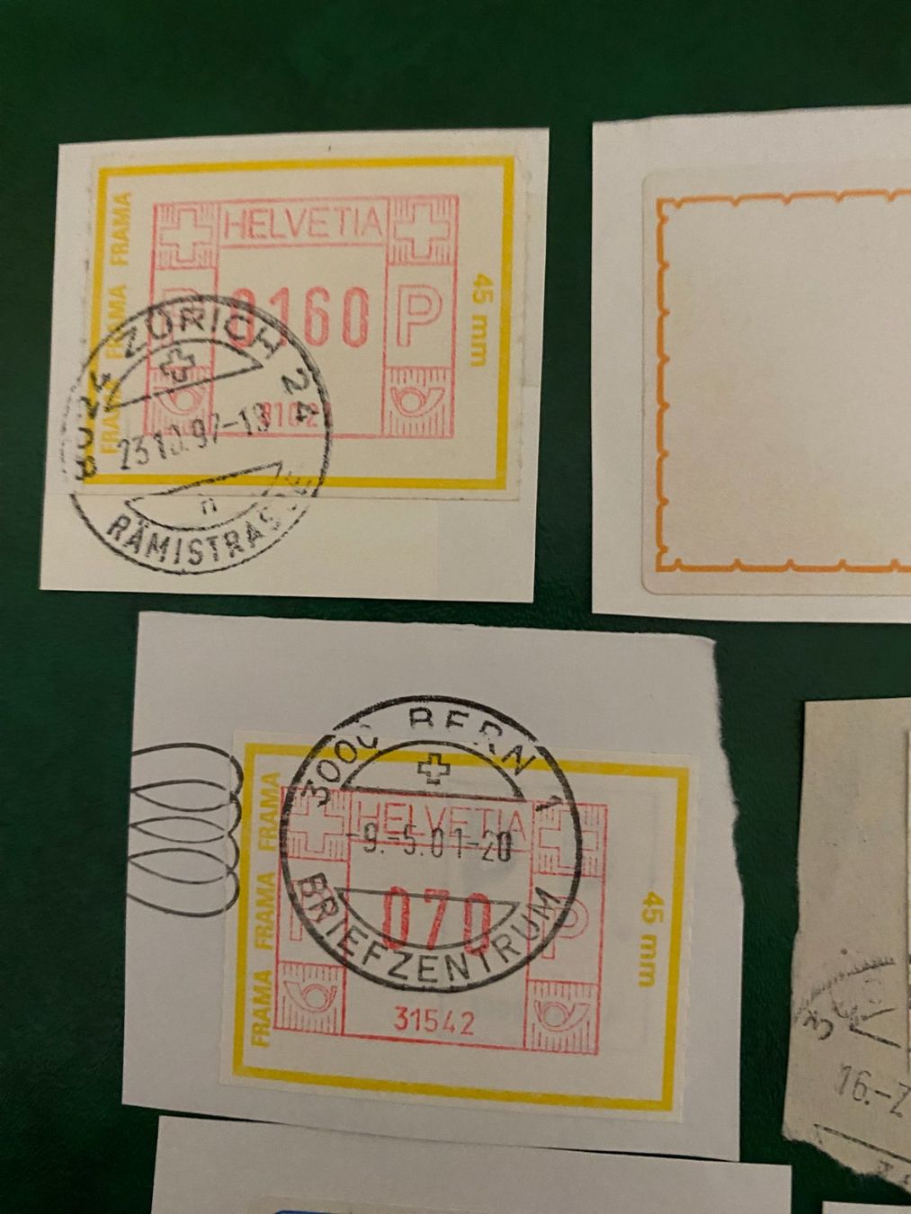 Tutti i francobolli: Automatenmarken. – Usato da matten b. interlaken venduto da jfran17 1