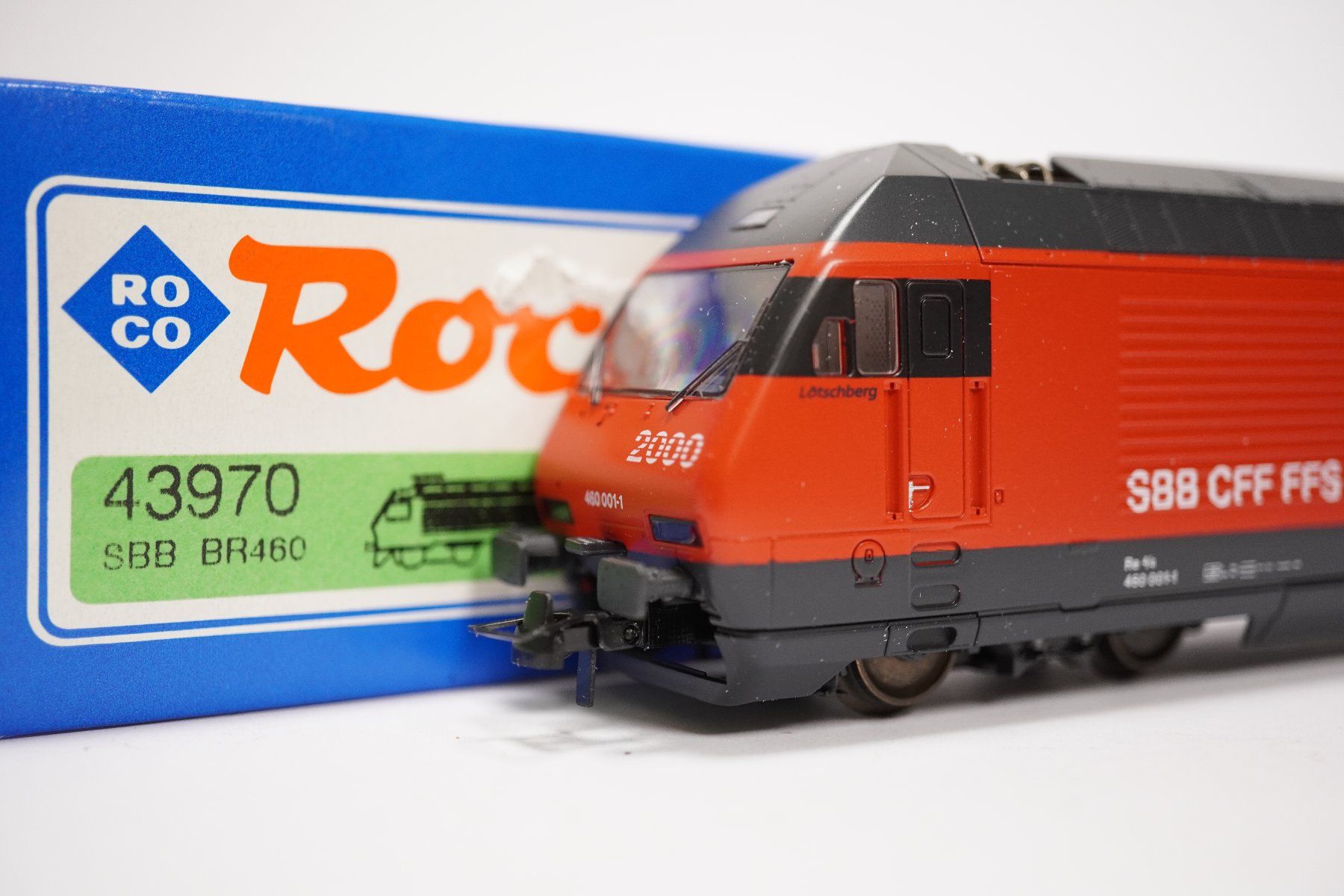 Roco Modellini di ferrovie: 1å Roco 43970 SBB 460 E-Lok Lötschberg – Usato da Uetendorf venduto da tigermuegi